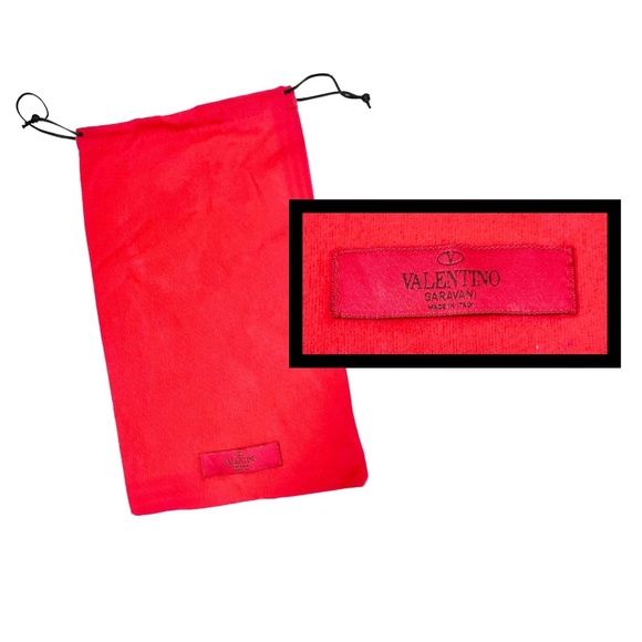 Valentino Dust Bag Red Drawstring with Logo - Picture 1 of 5